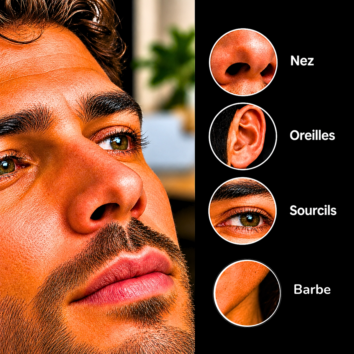 Tondeuse poils de nez pour hommes